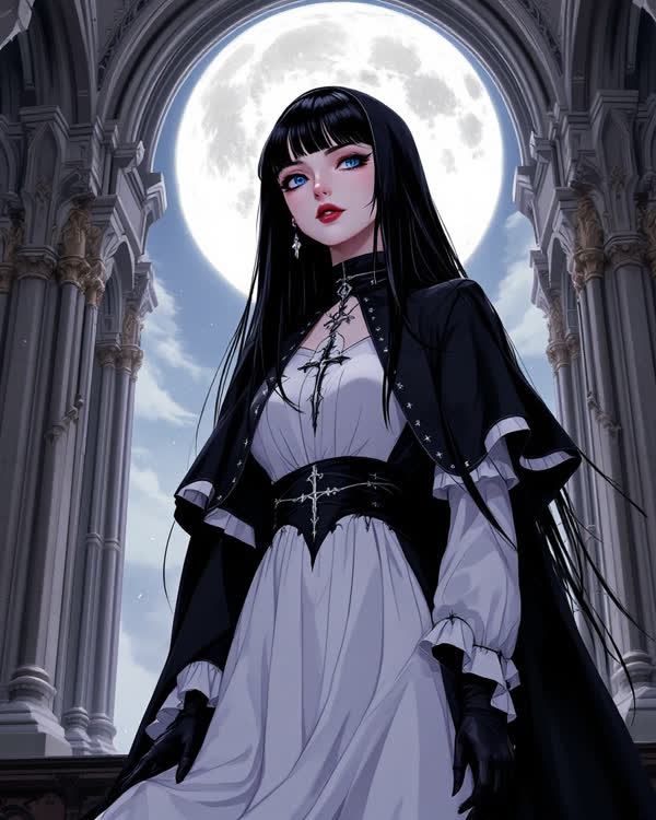 Raven, personnage anime gothique DarLink AI